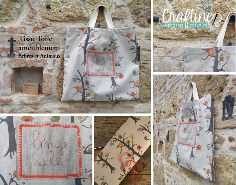 Cousons ensemble : Tuto sac de linge sale