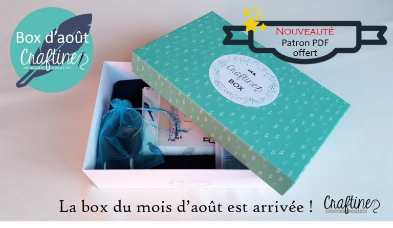 Craftine box : La box du mois d’août est arrivée