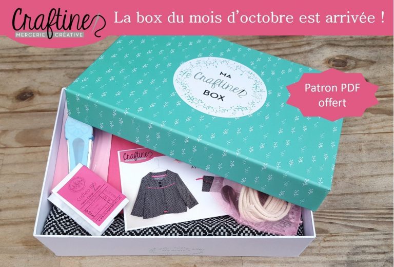 Craftine box : La box du mois d’octobre est arrivée