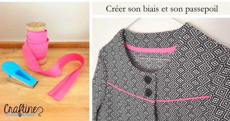 Astuces couture : Box du mois d’octobre (créer son biais et son passepoil)
