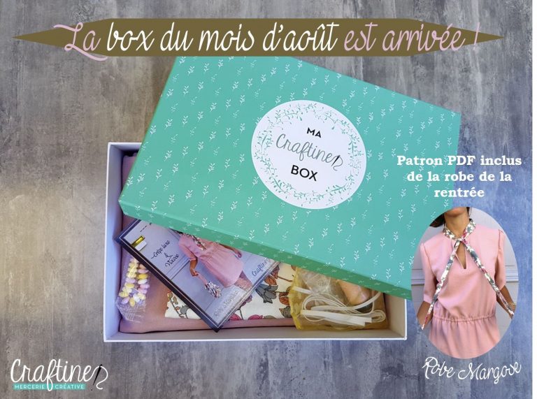Craftine Box : La box du mois d’août est arrivée !