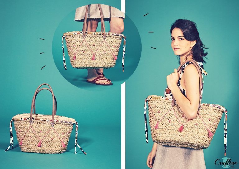 Cousons ensemble : Tuto Sac en paille brodé