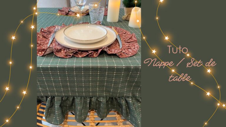 Tuto Couture: Comment coudre une nappe froncée avec volant