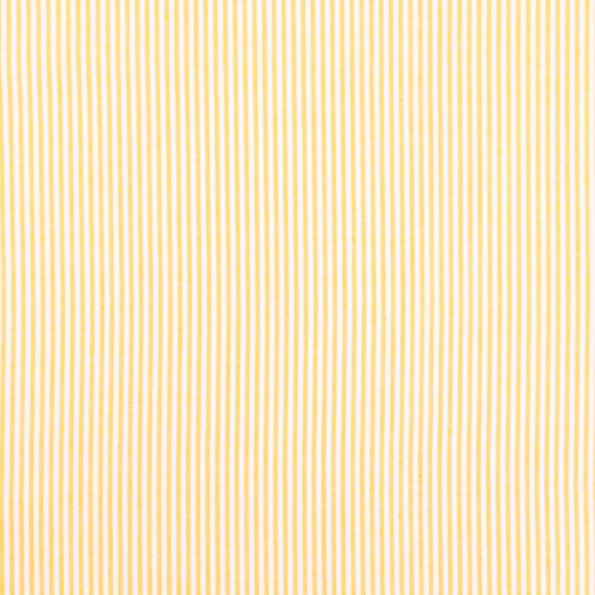 Tissu Vichy Rayures Jaune - Par 10 cm
